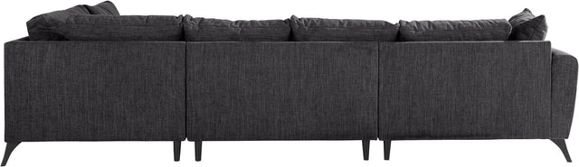INOSIGN U-Hoekbank "Lörby luxe" antraciet chaise longue rechts