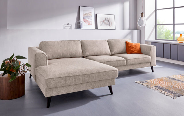 INOSIGN L-Hoekbank "Junis" portabella chaise longue links