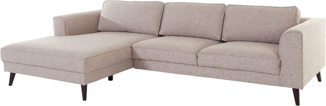 INOSIGN L-Hoekbank "Junis" portabella chaise longue links