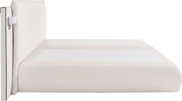 COLLECTION AB "Amalfi" boxspring wit inclusief opbergruimt, LED-verlichting en topper